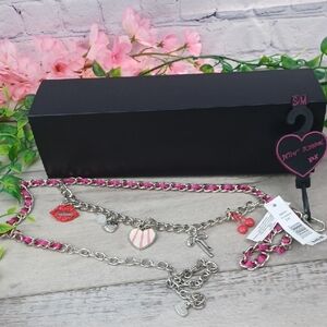 Betsey Johnson Chain Belt S/M  NWT